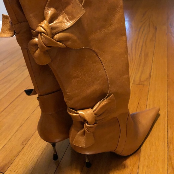 Bronx Shoes - Bronx leather bow boots 38 B (7.5 US)